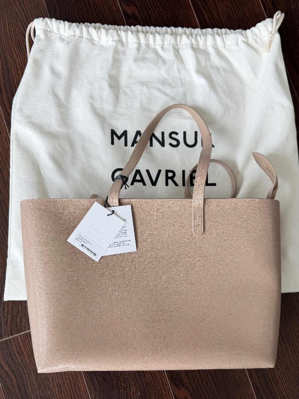 Mansur Gavriel Zip Saffiano Tote